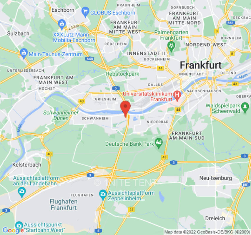 Campground in Frankfurt on the Main