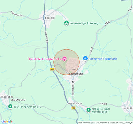 Camping site in Bad Emstal