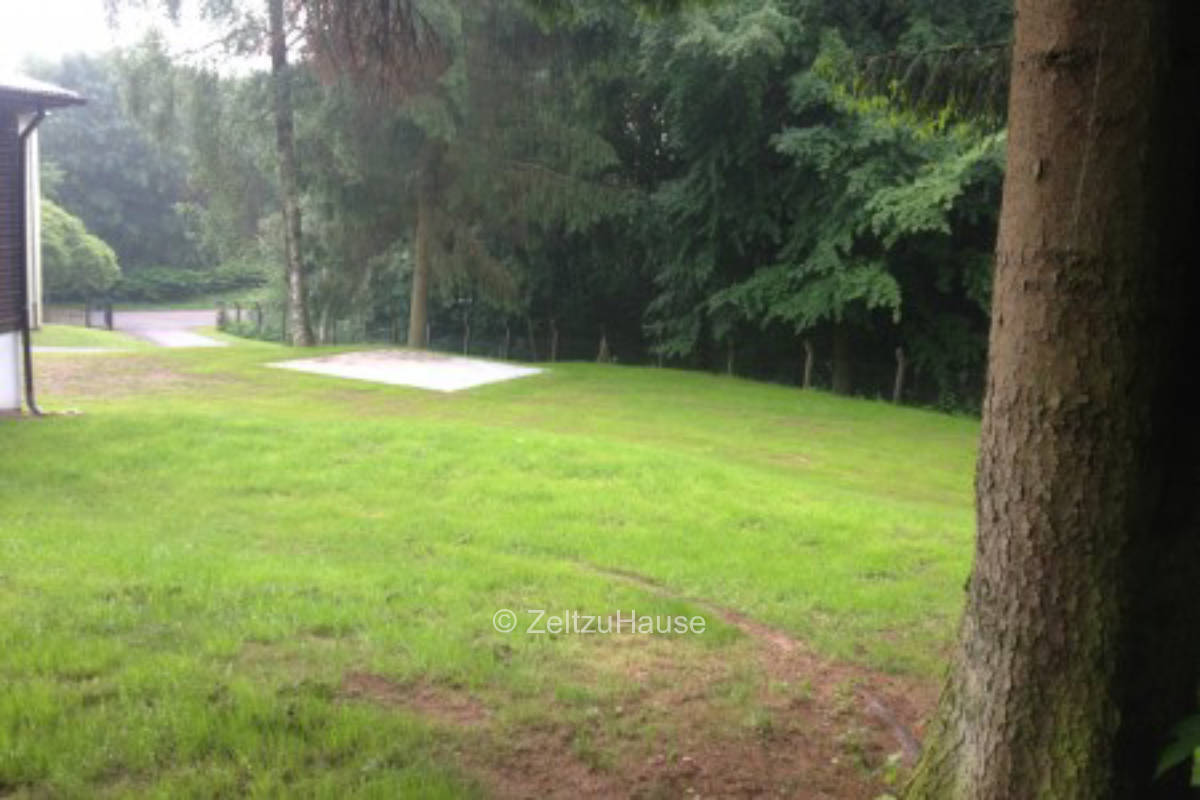 Small campground at the Rennsteig