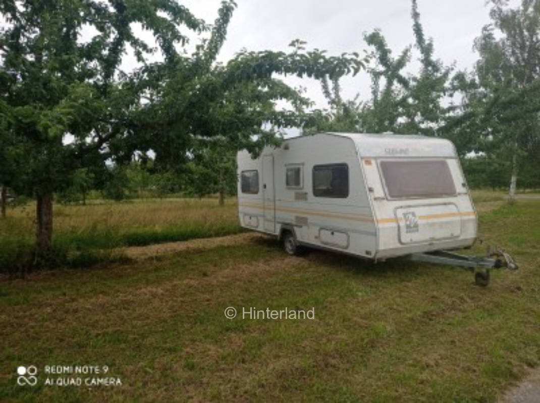 Camping am Obstgarten nur 10 km zum Bodensee, privater Stellplatz