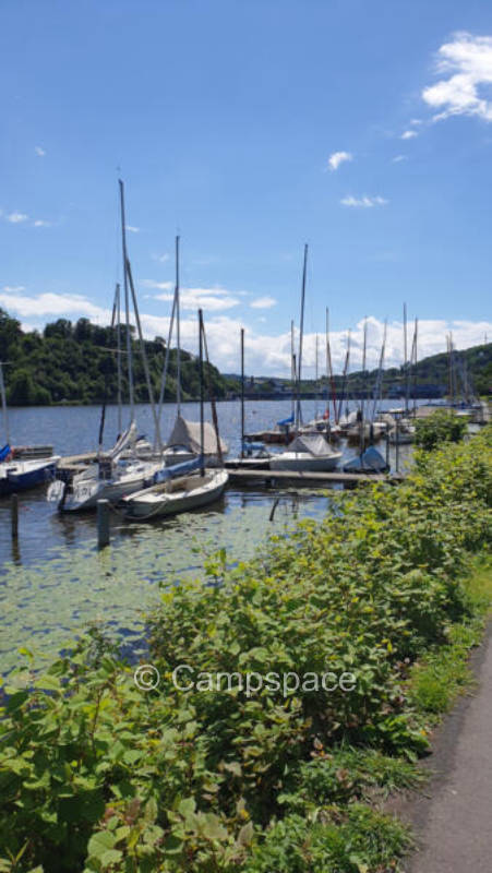 Camping near the Baldeneysee in Essen