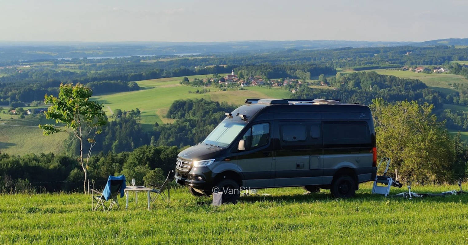 Premium Stellplatz mit Blick aufs Rosenheimer Land