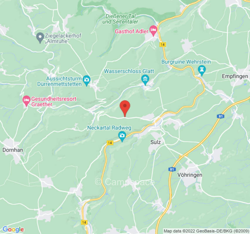 Nature camping in the Black Forest.