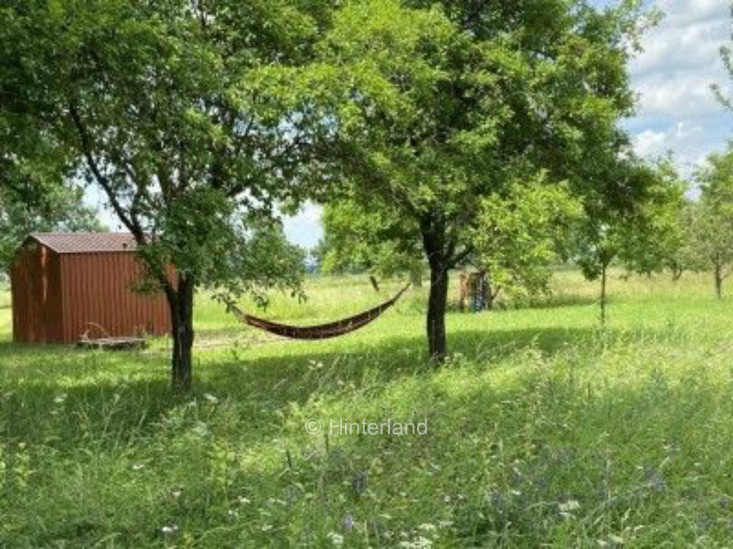 Einzelstellplatz zwischen Wald, Wiesen und Feldern