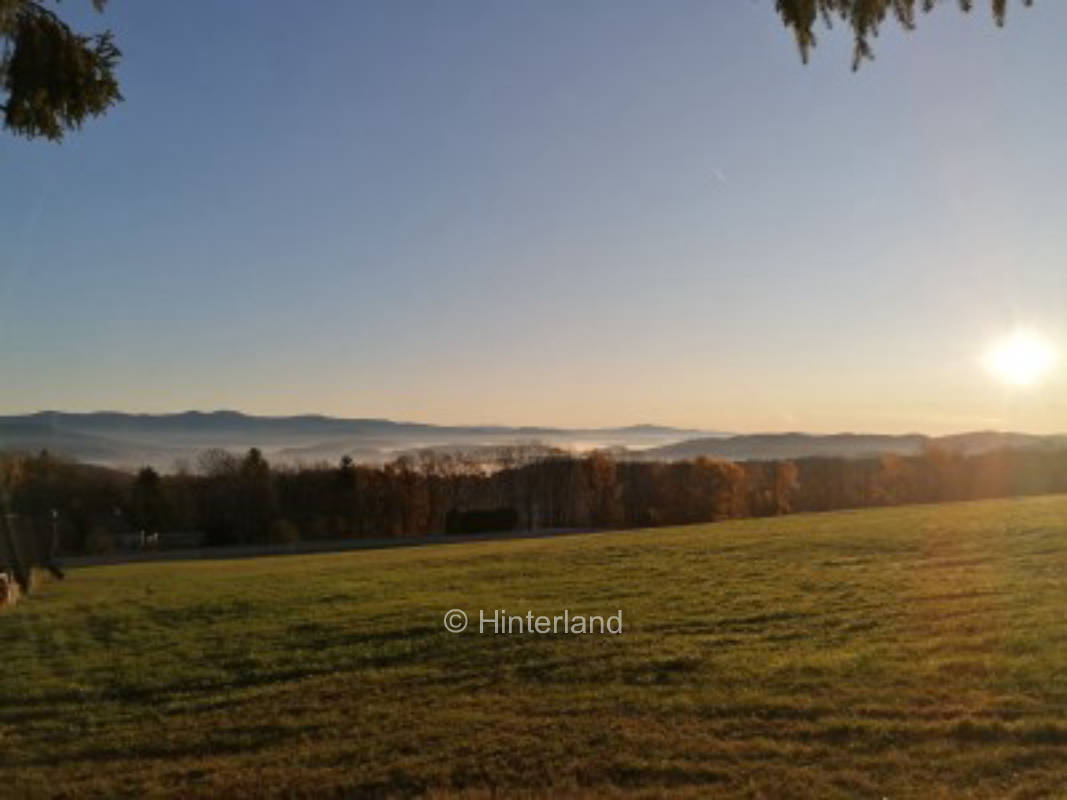 Time out in the Bavarian Forest mountains in solitary location
