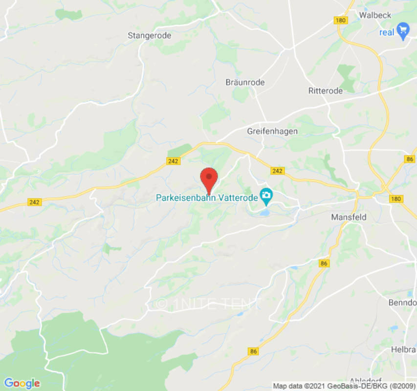 Zeltplatz in Mansfeld