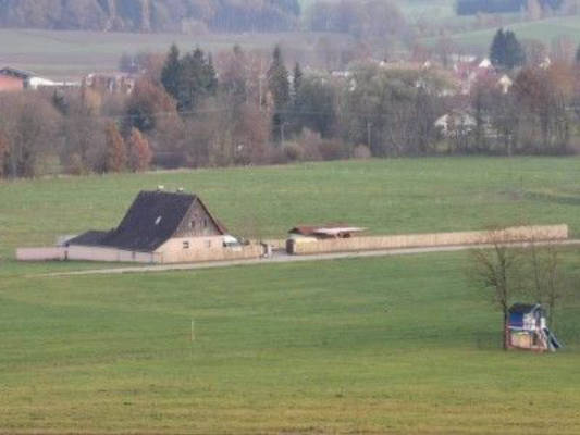 Large garden in the middle of nature