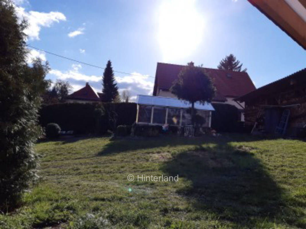 Garden idyll in the yard or meadow