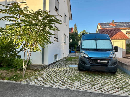 Parking space in Metzingen residential area