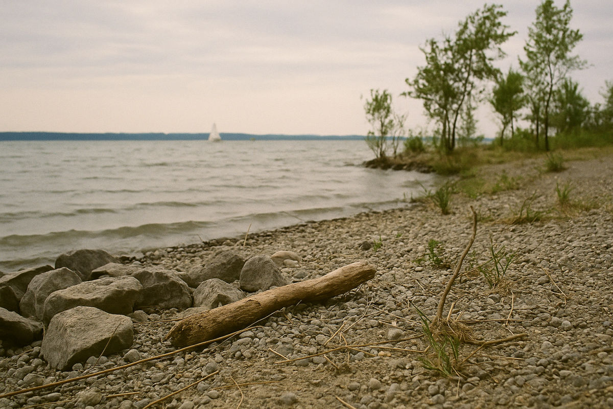 Lake Zwenkau – AI-generated illustrative image