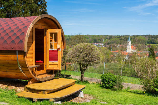 Fascinating camping barrel