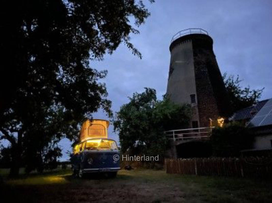 Camping at the mill tower in Walstedde/Münsterland