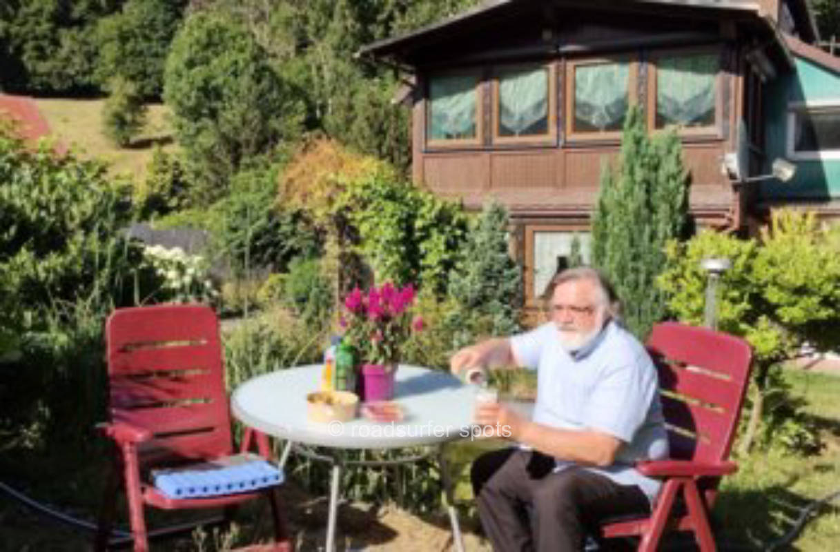 Garden pitch on the edge of the Harz Mountains
