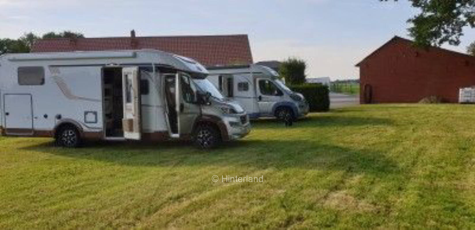 Camping auf der Wiese im Emsland nur 50m zum Wald 