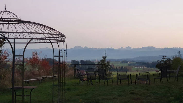 Nature idyll with mountain view 3