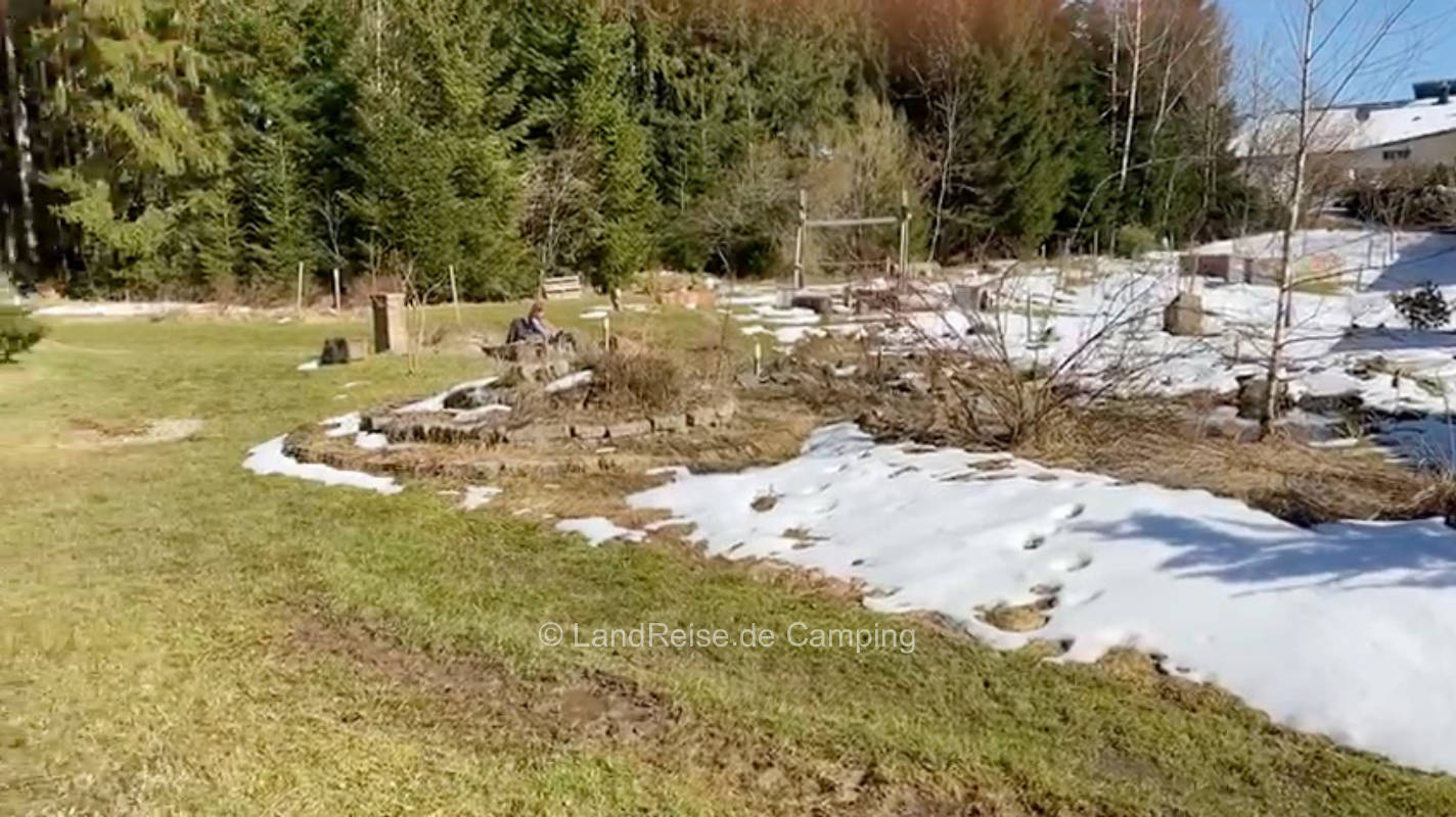Pitches on the edge of the forest in Allgäu