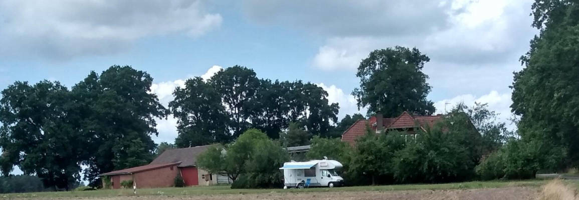 auf der Wiese auf dem Bauernhof an den Obstbäumen Surbostel 11 (Campspace 5825)