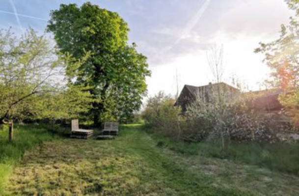 Nature Camping with Half-Timbered View