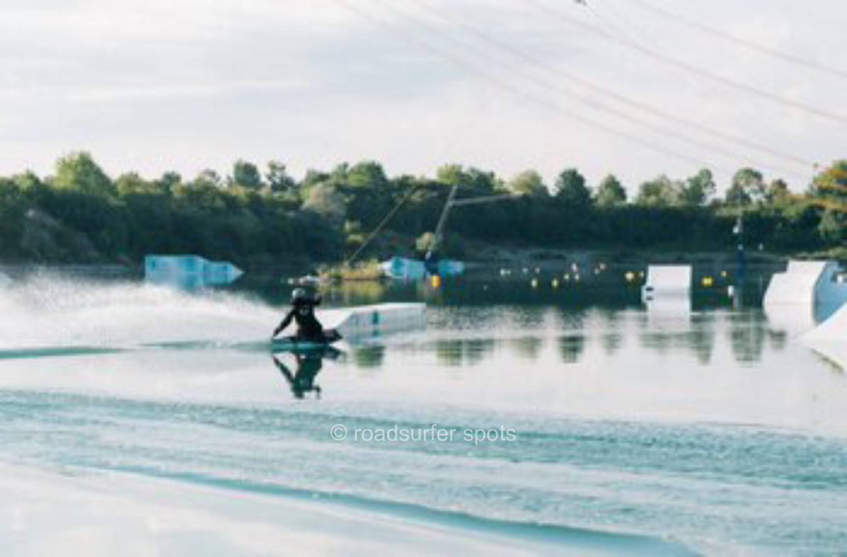 Pitch at the water ski park Aschheim