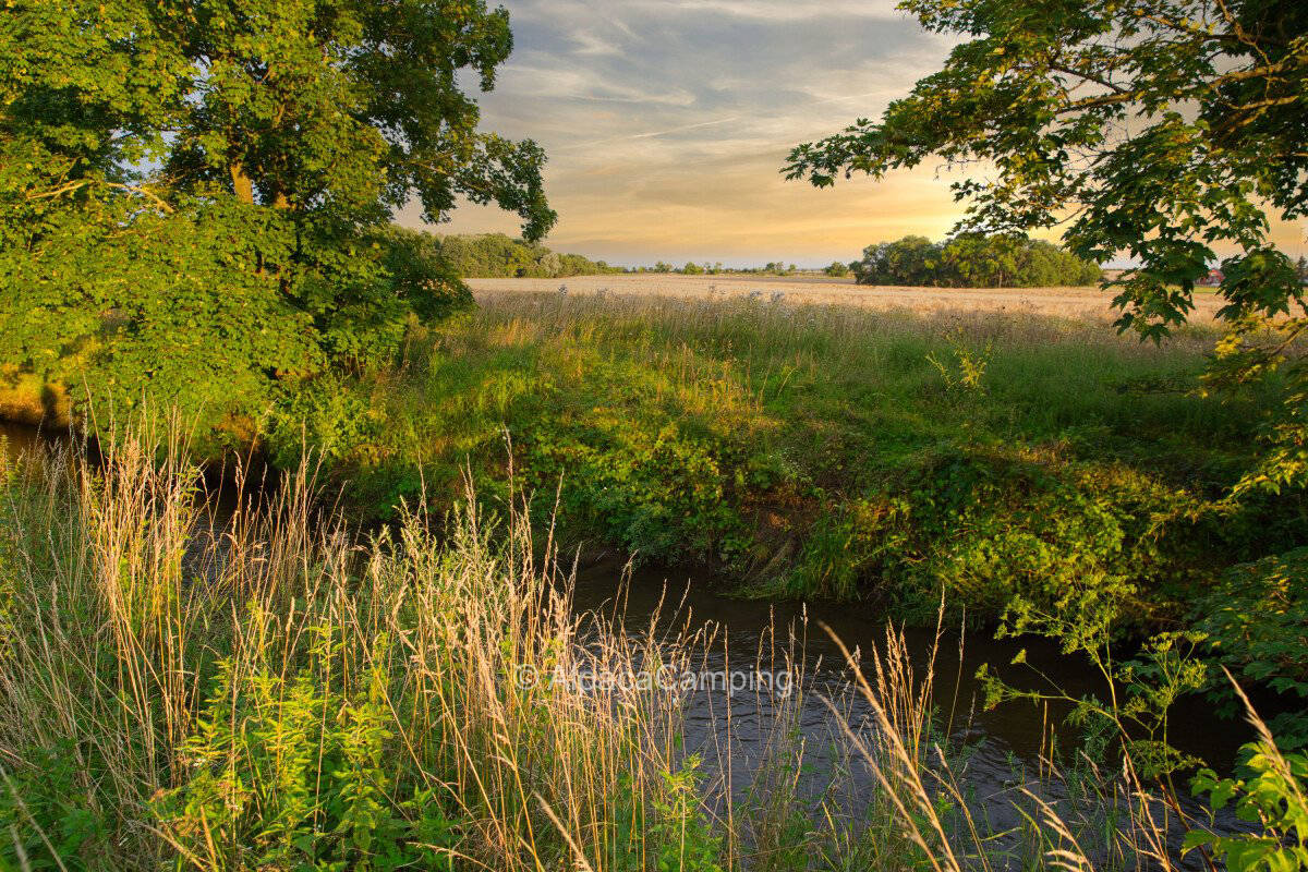 Relaxing by the Wipper, organic meadow orchard