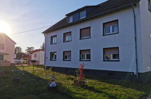 Wiese hinterm Haus