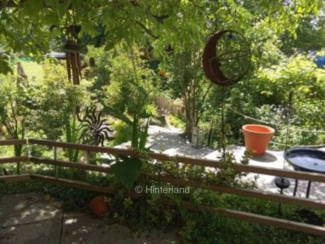 Camping in the garden in the hinterland of Lake Constance