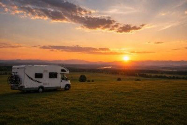 Pitches at the farm with panoramic views of nature