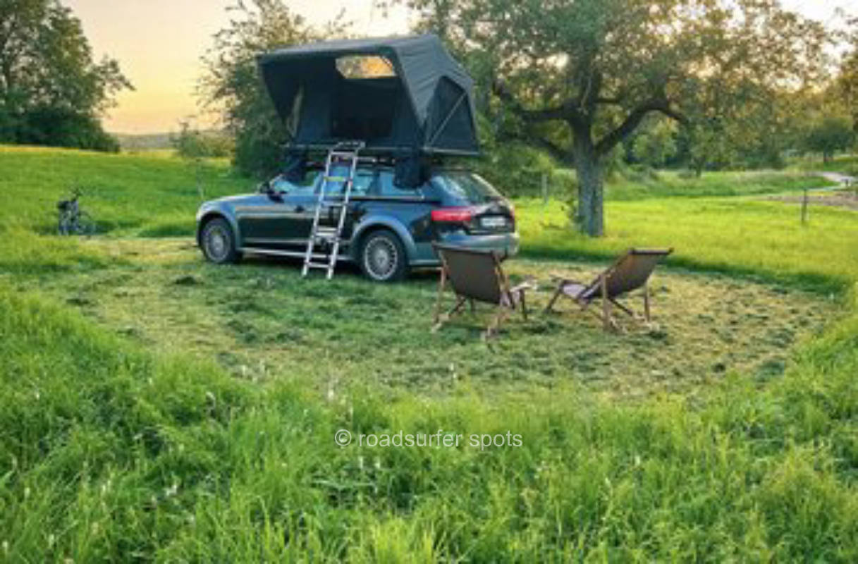 Schlafplatz zwischen den Apfelbäumen 