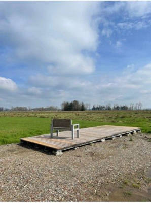 Schöner Platz in der Weser Marsch 