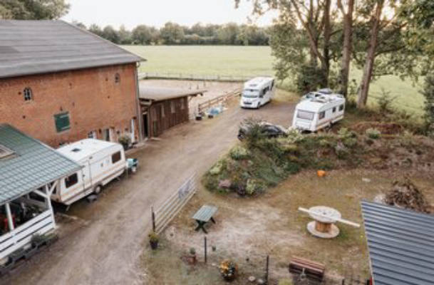 Camping in the countryside