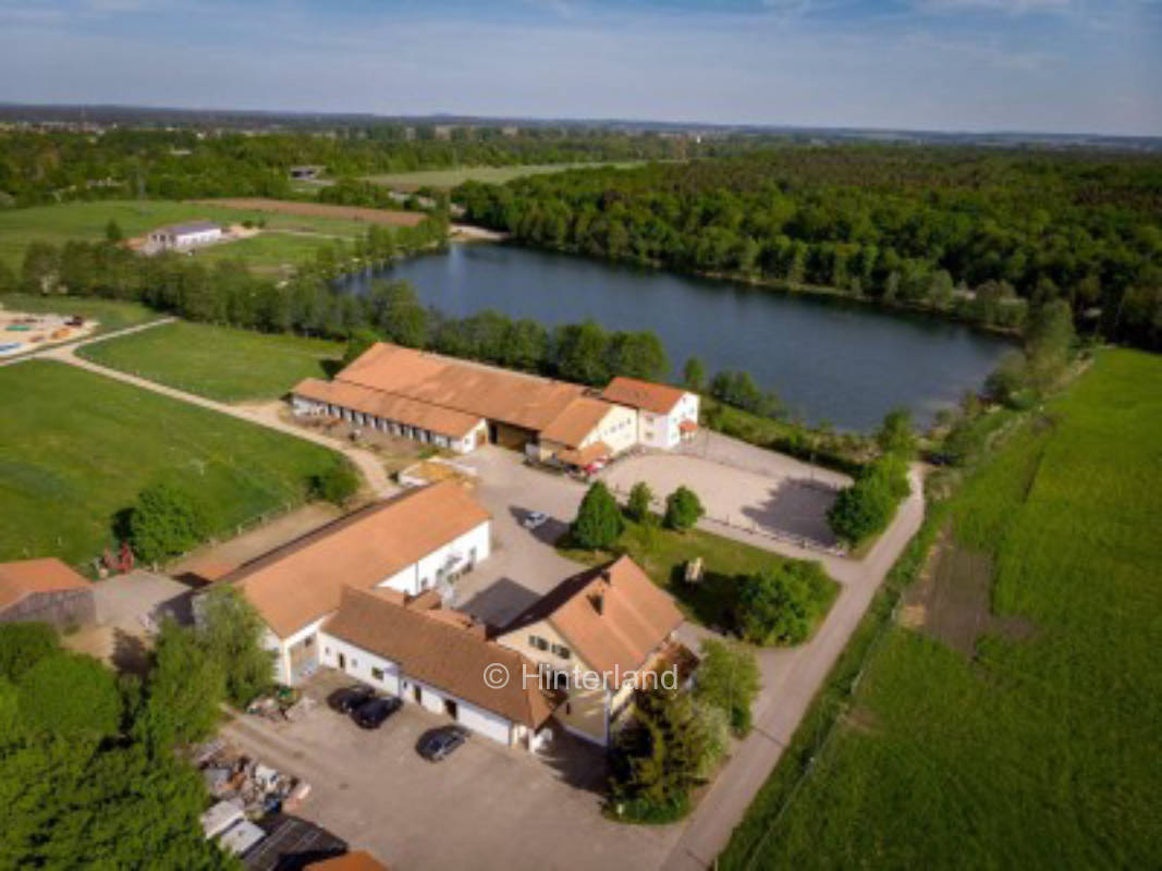 Camping and tent site by the lake and equestrian center