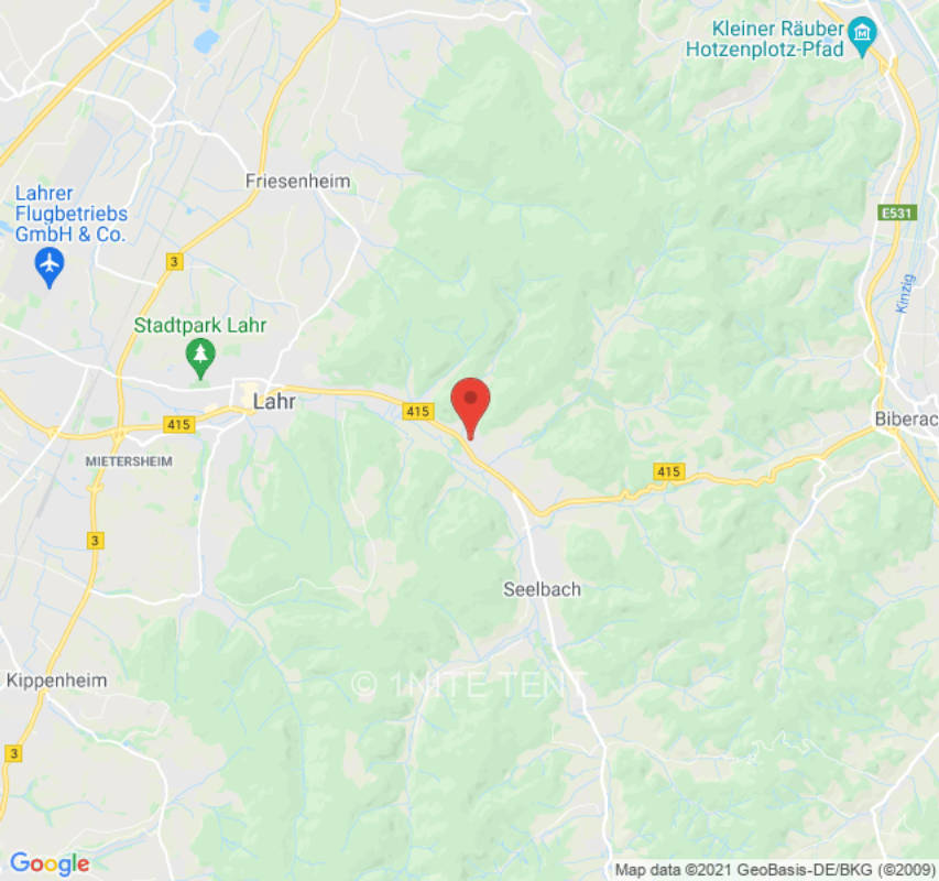 Zeltplatz in Lahr/Schwarzwald, privater Stellplatz