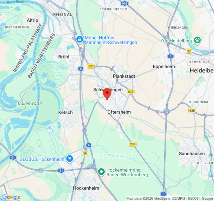 Zeltplatz in Schwetzingen