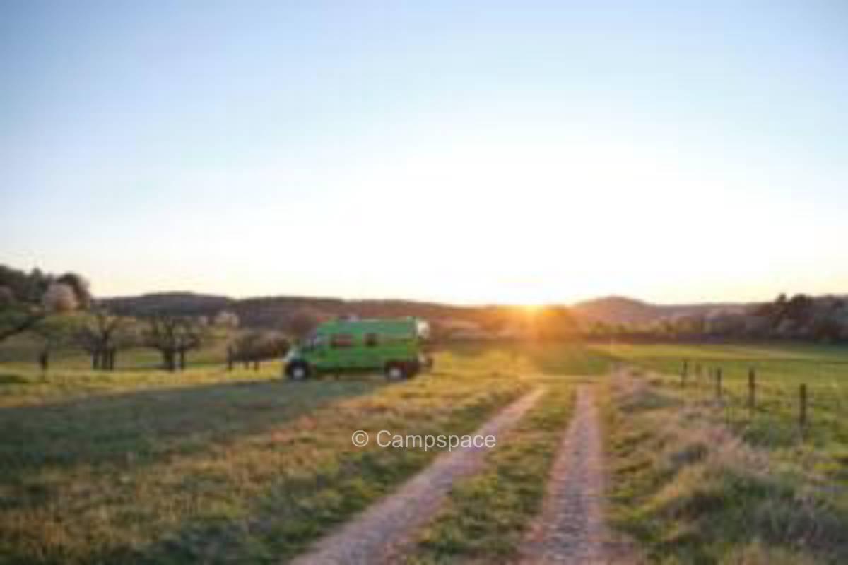 Impressive pitch for car camping in Rabenau
