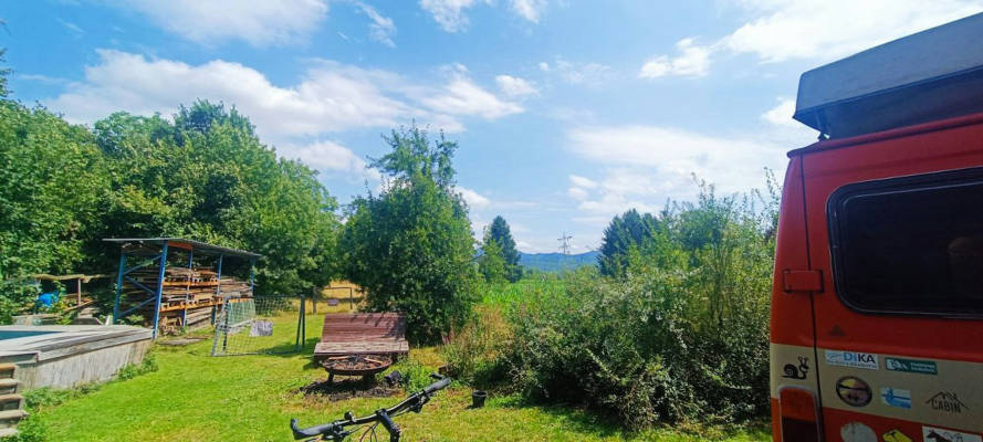 Campsite in the green near Freiburg