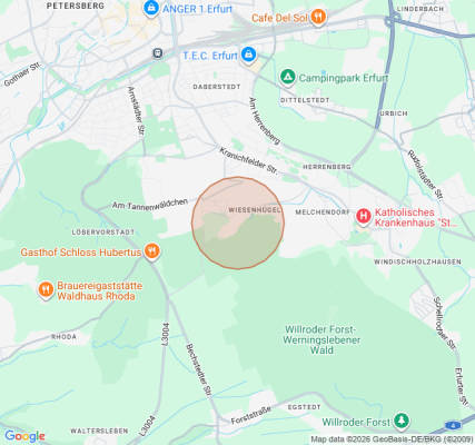 Camping site in Erfurt