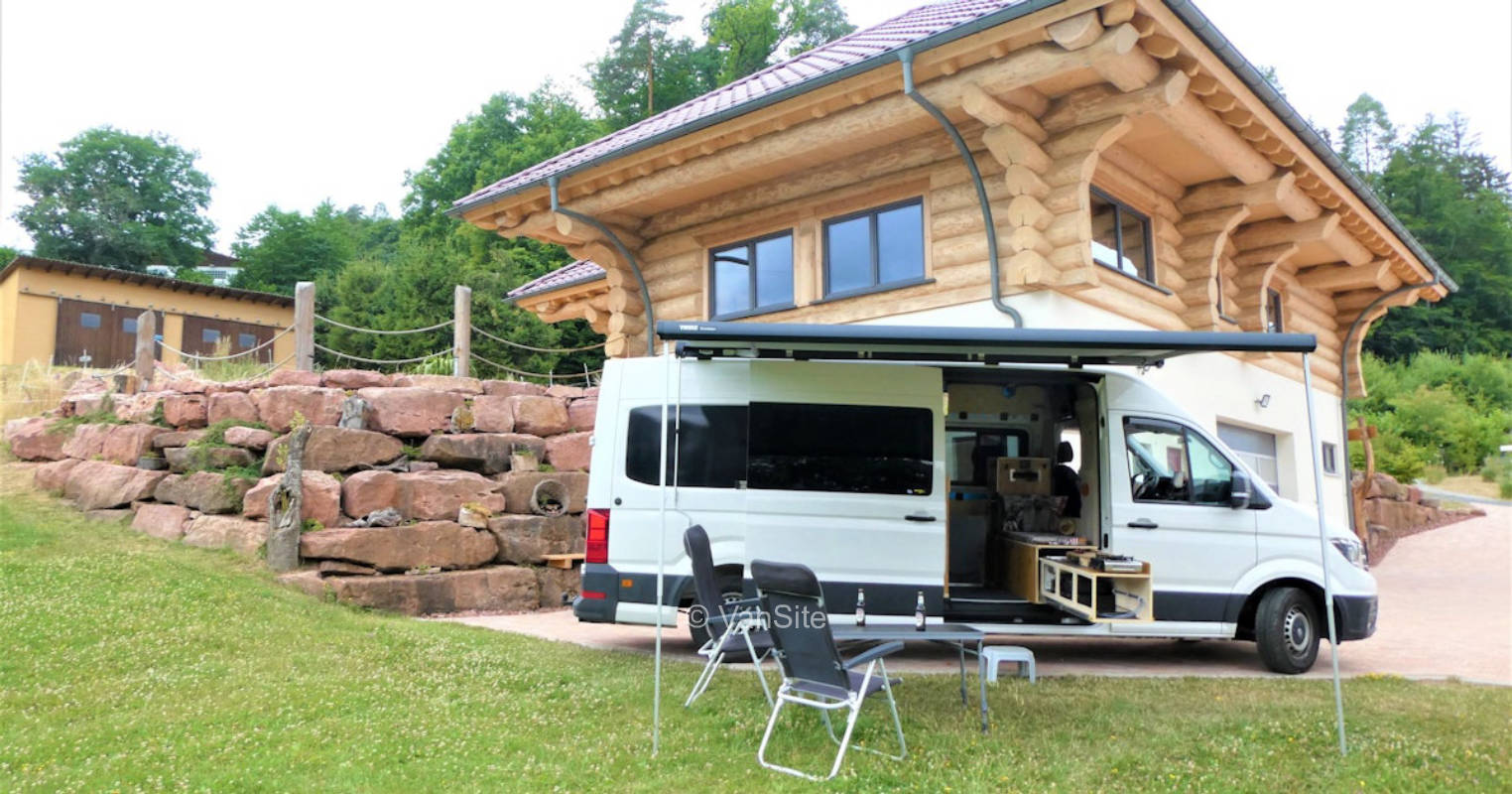Am Blockhaus im Spessart am Waldrand