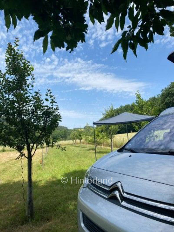 Zelt- und Stellplatz im Grünen, privater Stellplatz