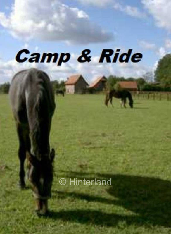 Camping and riding on the idyllic horse farm