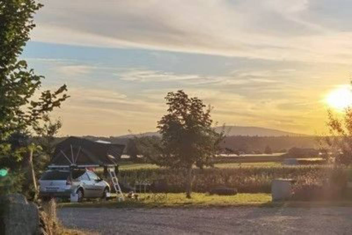 Camping am Obstgarten nur 10 km zum Bodensee