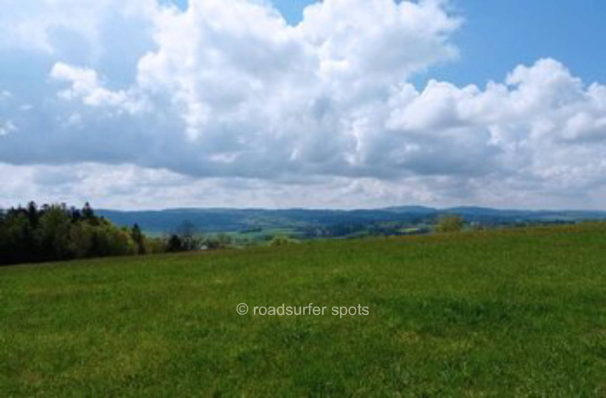 Panorama view of the organic farm