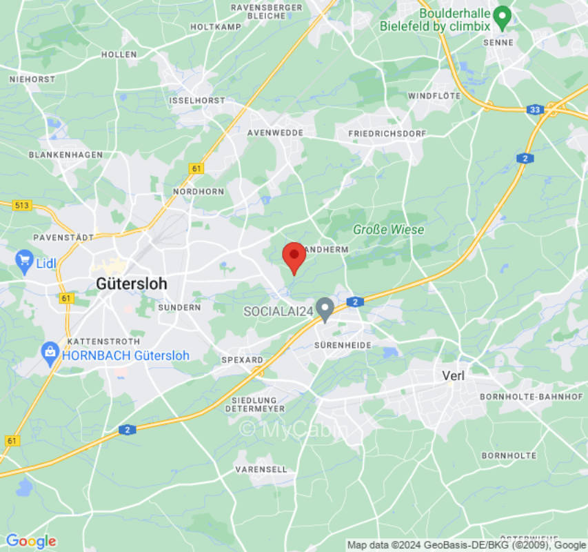 Ruhige Rasenfläche