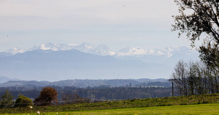 Parking space on the farm with great mountain views