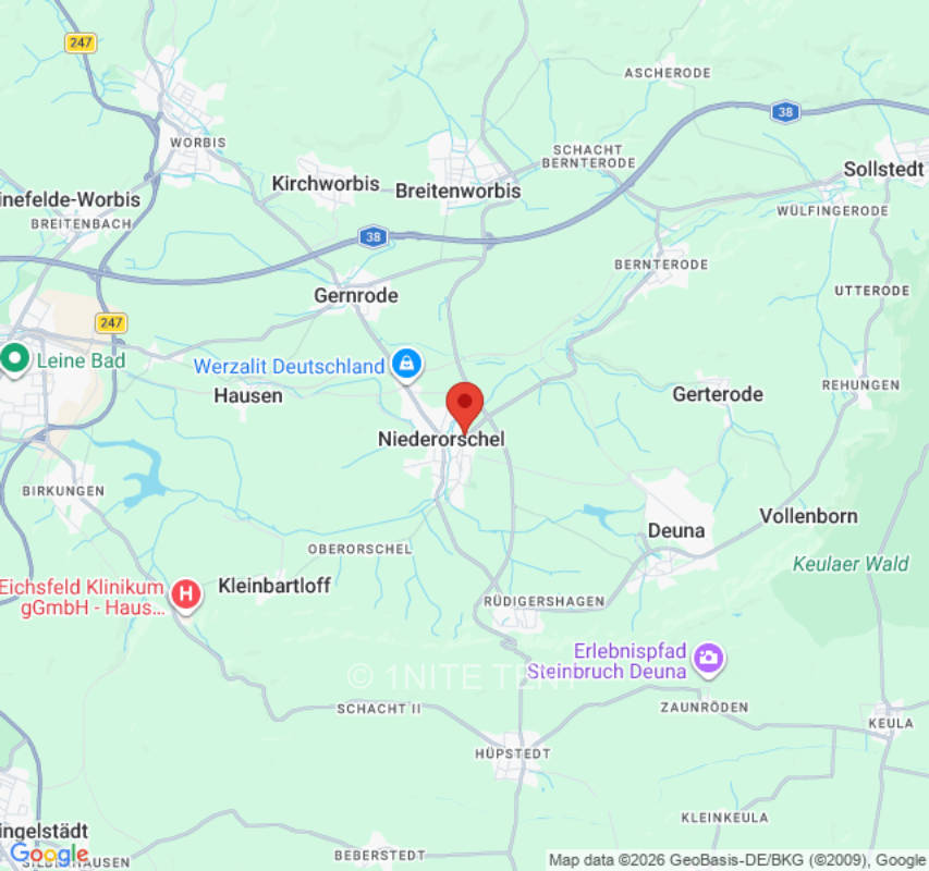 Zeltplatz in Niederorschel