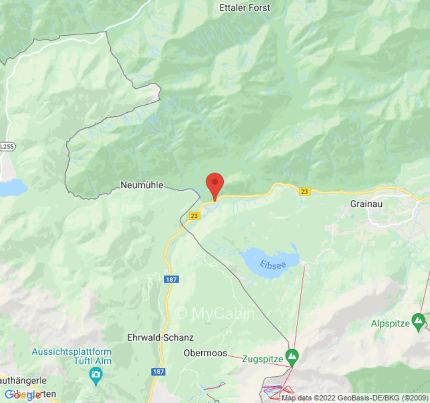 Pitch at the train station in the middle of the Ammergau Alps