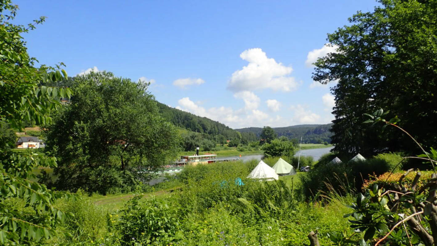 Naturzeltplatz an der Elbe am Waldesrand, Aktihostel Ferdinands Homestay