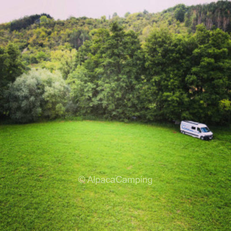 Idyllic meadow site on the river Wern directly at a waterfall #3