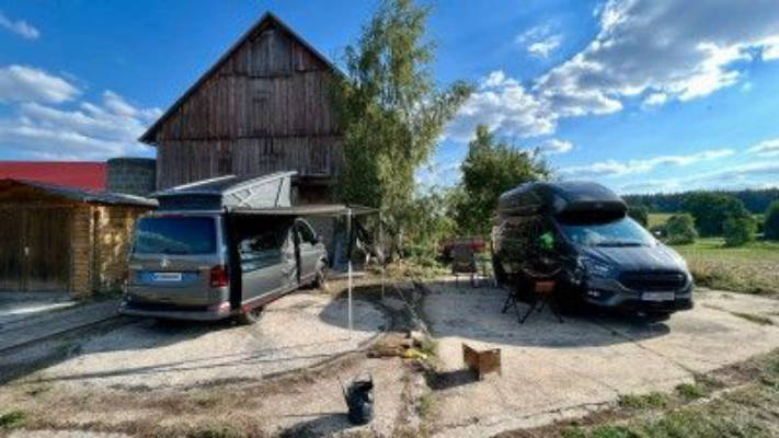 Counting sheep under the starry sky at Biohof