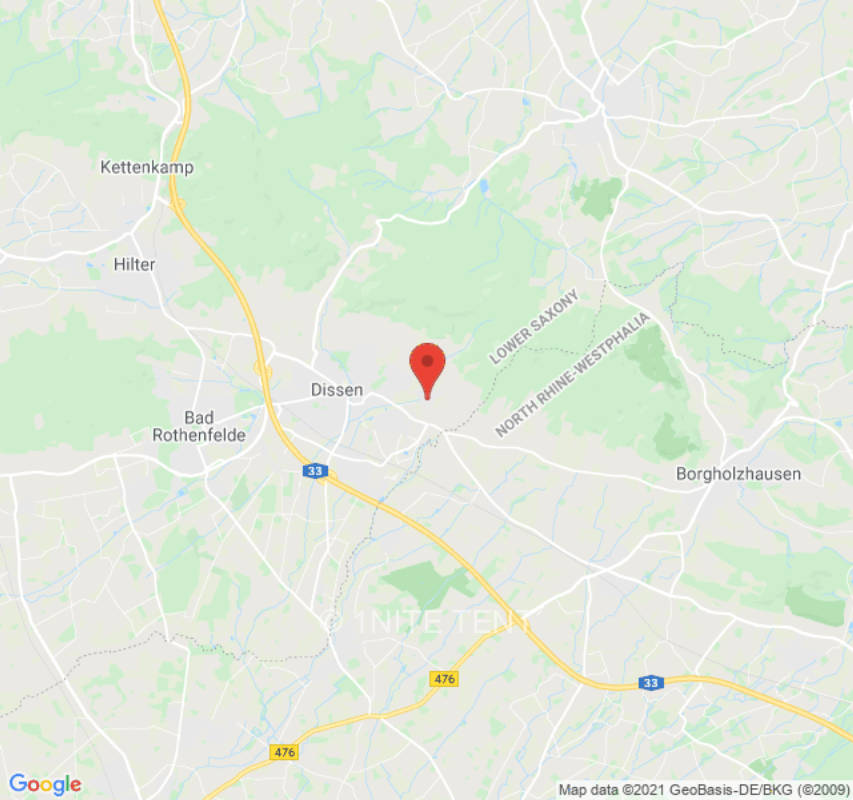 Campground in Dissen at the Teutoburg Forest