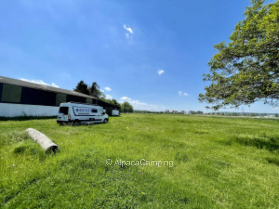 Ruhiger Wohnmobilstellplatz auf einer saftig grünen Wiese mit Weitblick #2